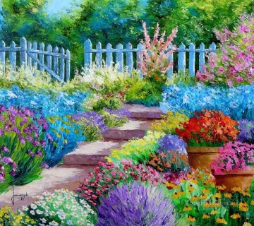 Paisajes Painting - yxf040bE BT jardín